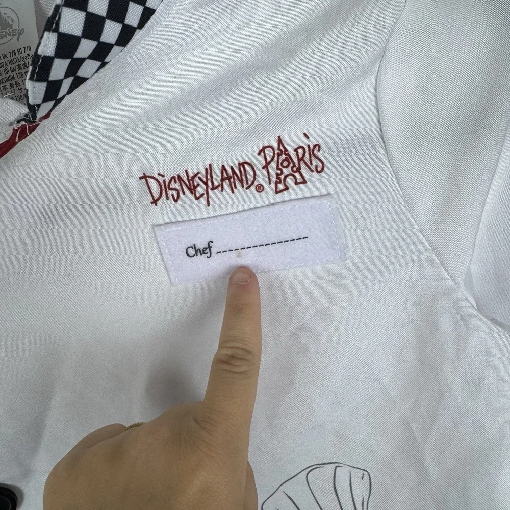 Disneyland Paris Ratatouille Chef Costume Kids 7/8 Chef Jacket Remy Halloween